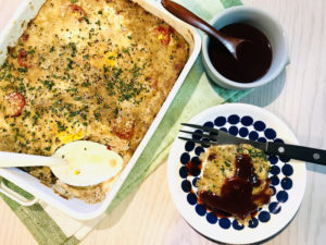 卵たっぷり肉汁ジューシー♪ 丸めないハンバーグ